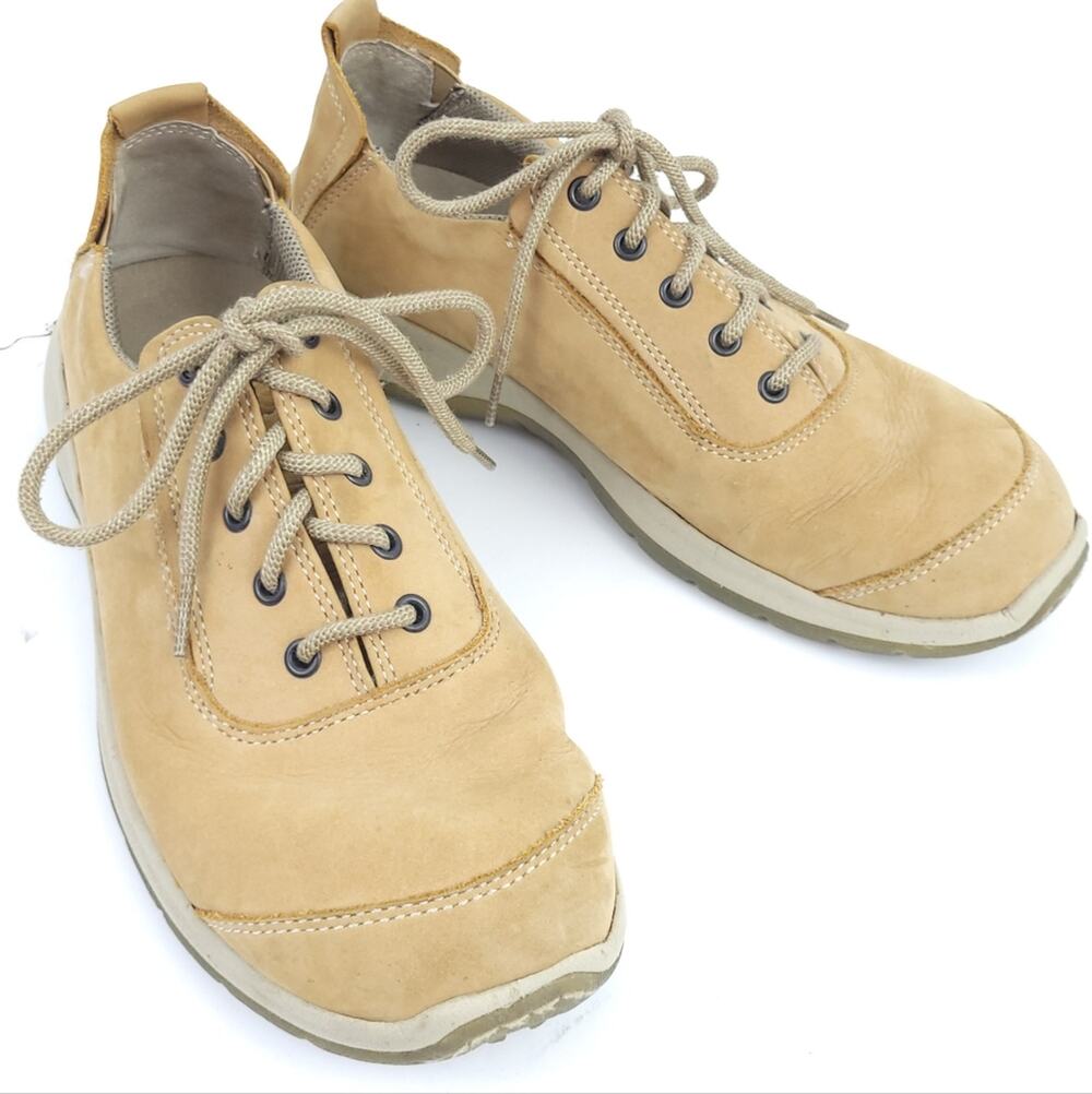 Dexter Mens Shoe Size 10.5 Beige Tan Brown Sueded Leather Lace Up Casual Shoe